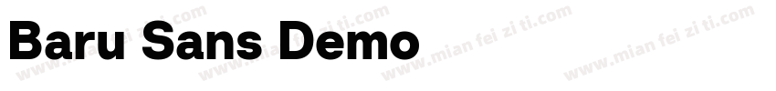 Baru Sans Demo字体转换